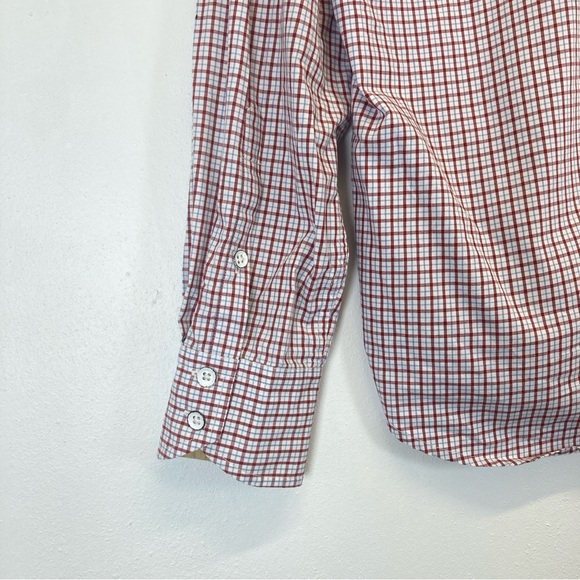 rag & bone Tailored Workwear Button Down Shirt Men's Small Cotton Red White - Picture 9 of 13